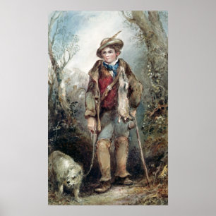 Pojke med kaniner poster