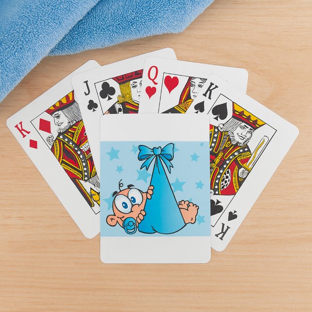 Pojke med Nappar i ett Sling Casinokort (Skapare uppladdad)