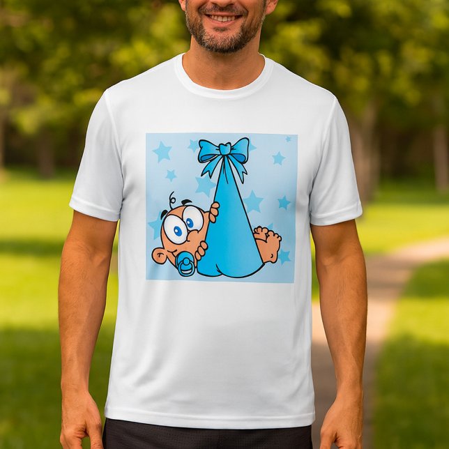 Pojke med Nappar i ett Sling T Shirt (Skapare uppladdad)