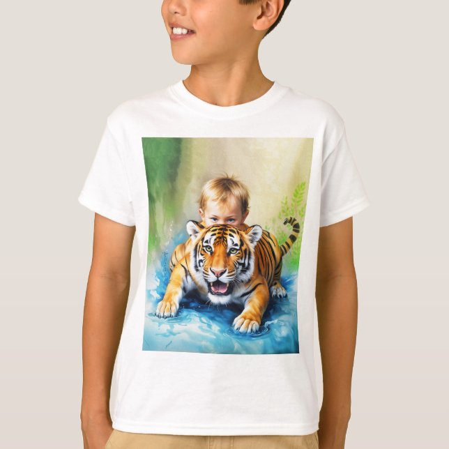 pojke med tiger t shirt (Framsida)