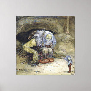 “Pojke med troll” av John Bauer Canvastryck