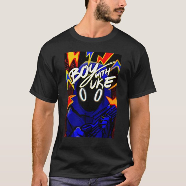 Pojke med ukulele Pojke Med Ukulele T Shirt (Framsida)