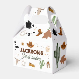 Pojke Min första Rodeo Cowboy 1:a födelsedagen Presentaskar