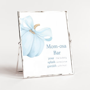 Pojke Minimalistisk Liten Pumpa Mamma Osa Barskylt Poster