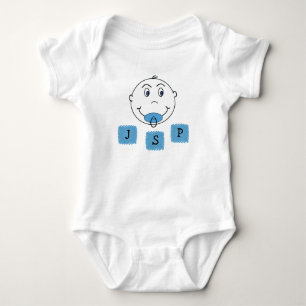 Pojke MisChief Ansikte med Monogram T-shirt