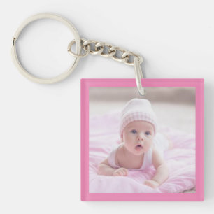 Pojke 'n Girl, Rosa 'n Blue Two Photo Keychain