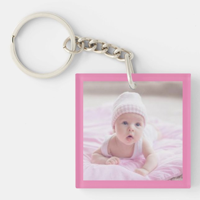 Pojke 'n Girl, Rosa 'n Blue Two Photo Keychain (Framsidan)