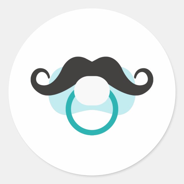 Pojke Nappar Runt Klistermärke (Framsida)