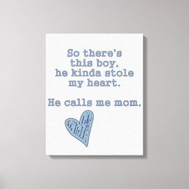 Pojke Nursery Canvas - Boys Nursery Quote - Art (Framsida)