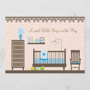 Pojke Nursery Shower:Inbjudan Inbjudningar