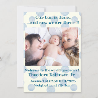 Pojke Nya ankomst Meddelande