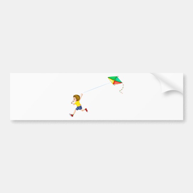 Pojke och drake bildekal (Framsidan)