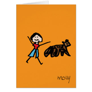 Pojke och hans hund OBS kort