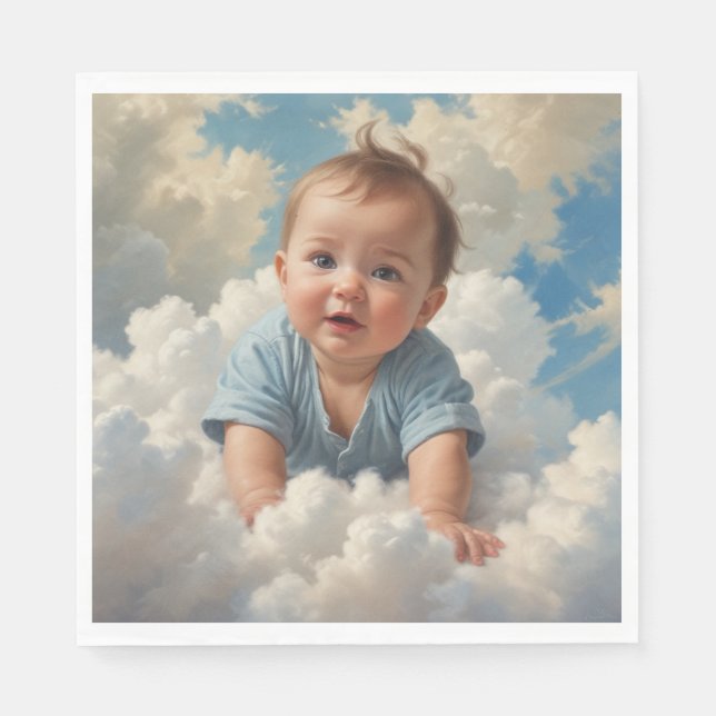 Pojke på Cloud Pappersservett (Framsidan)