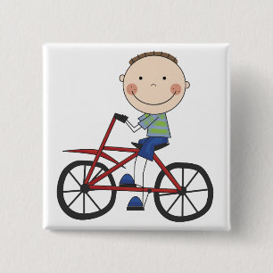 Pojke på cykelTshirts och gåvor Knapp
