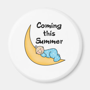 Pojke på månesommar magnet