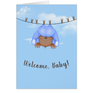 Pojke på slutlinje hälsningskort