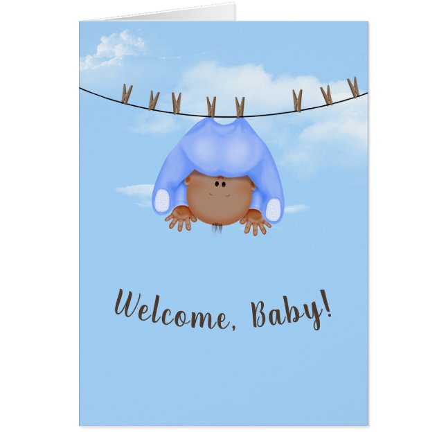 Pojke på slutlinje hälsningskort (Framsidan)