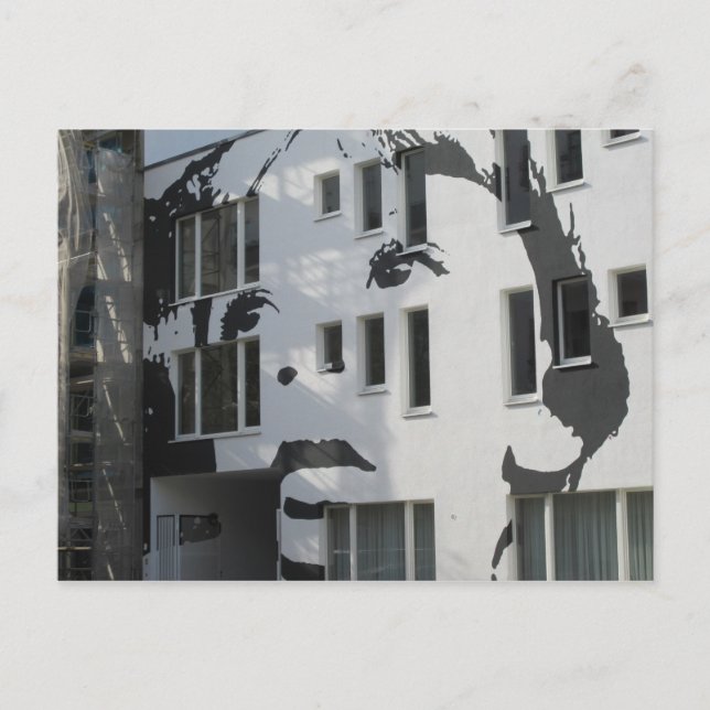 pojke på vägg vykort (Framsida)