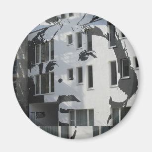 Pojke på väggen magnet