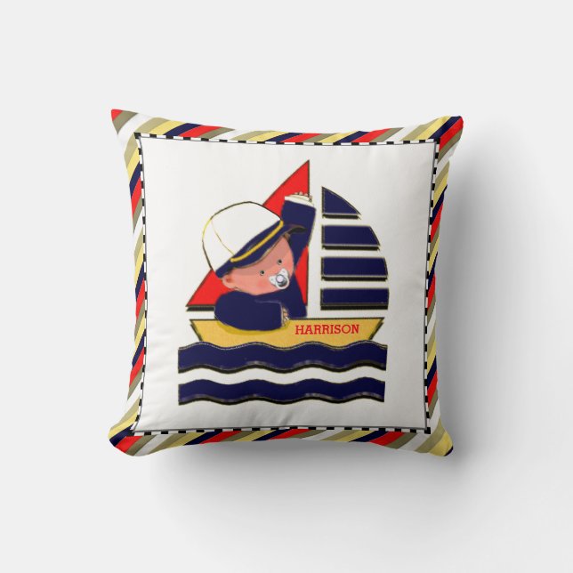 pojke personlig-gåva kudde (Framsida)