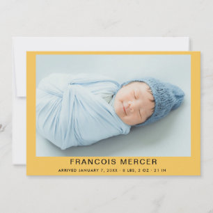 Pojke Photo Birth Meddelande