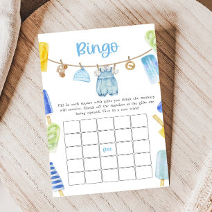 Pojke Pinnstång Baby Shower Bingo Spel