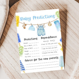 Pojke Pinnstång Baby Shower Spel för Bebis Förutsä