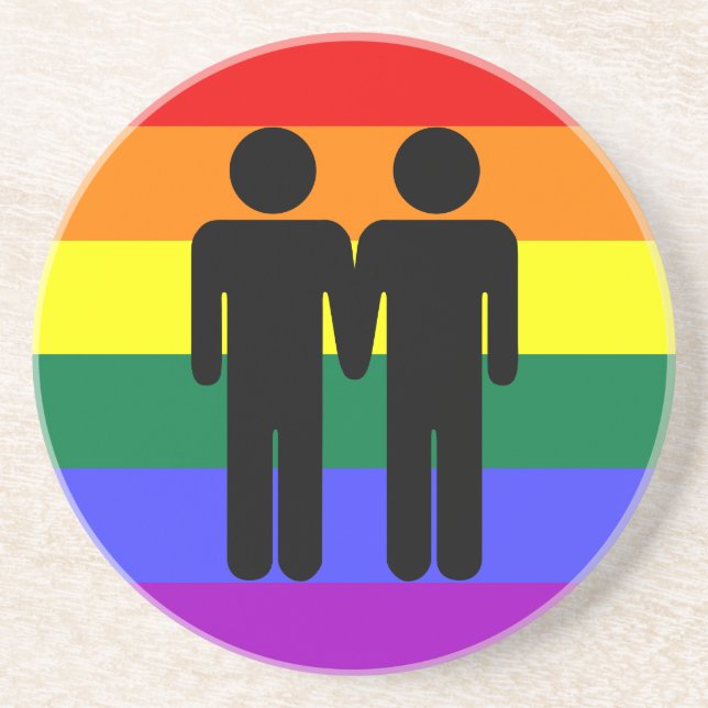 Pojke + Pojkeregnbågekustfartyg Underlägg Sandsten (Framsidan)