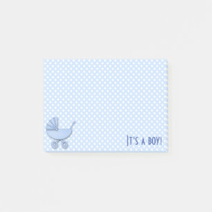 pojke polka botar post-it block