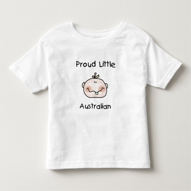 Pojke Proud Little Australian Tee Shirt (Framsida)