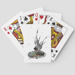 Pojke Rain Fairy with Frog Spelar kort Casinokort