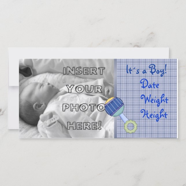 Pojke Rattle Meddelande (Framsida)