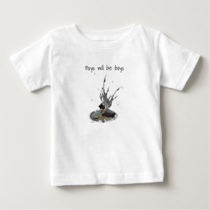 Pojke Regn Älva Med Groda Baby Pojke T-Shirt