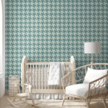 Pojke Room Blue Preppy Houndstooth