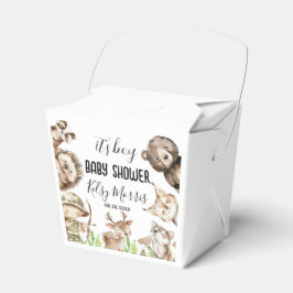 pojke Rustic Woodland Baby Shower Inbjudan Presentaskar