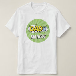 Pojke Serietidning Superhjälte Babyfirande Pappa T Shirt