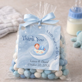 Pojke Shower Inbjudan Moonlight Stars Watercolor Gåvor Etiketter