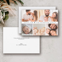 Pojke Shower Photo Collage Simple Tack Kort