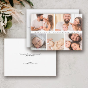 Pojke Shower Photo Collage Simple Tack Kort