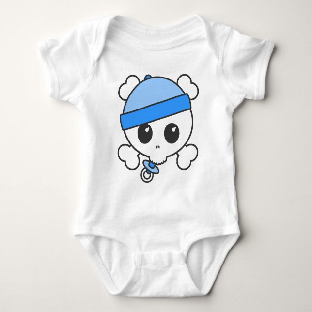 Pojke Skully Tee Shirt (Framsida)