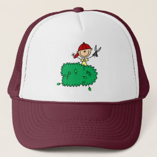 Pojke som gör Yardworkhatten Keps