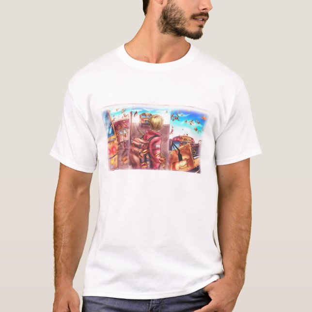 Pojke som väntar… t-shirt (Framsida)