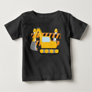 Pojke söt t t-shirt för byggnadskonstruktion
