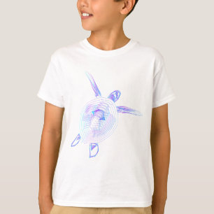 Pojke spara sköldpaddaT-tröja T Shirt