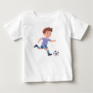 Pojke sparkar fotboll – Aktiv barnfotboll T Shirt