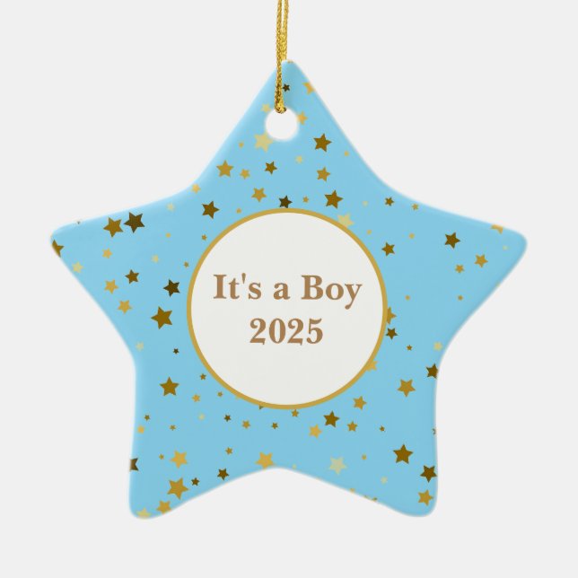 Pojke Star Ornament (Framsidan)