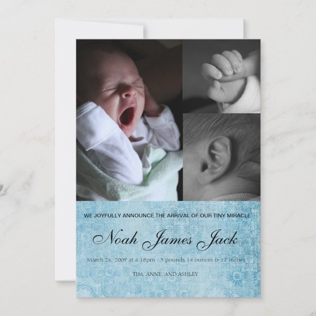 Pojke-trio-meddelande om foto meddelande (Framsida)