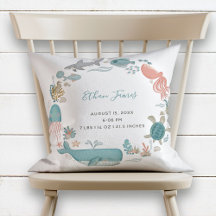 Pojke under Sea Birth Stats Keepsak