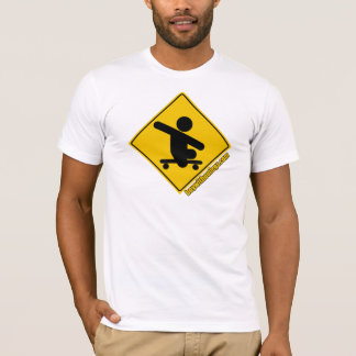 Pojke utan gult för ben.com skateboard korsning tee shirt